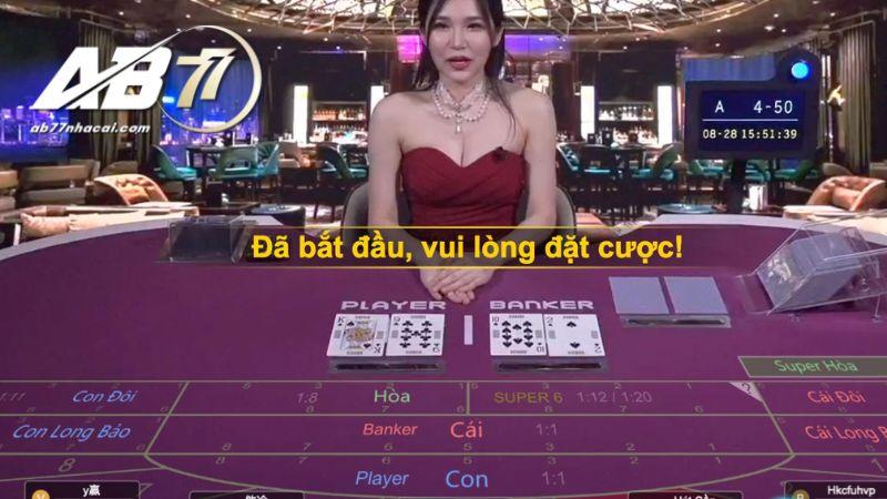Chọn chơi Baccarat - Cách kiếm tiền trong casino AB77 siêu thú vị
